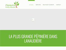 Tablet Screenshot of pepiniereduvieuxmoulin.com